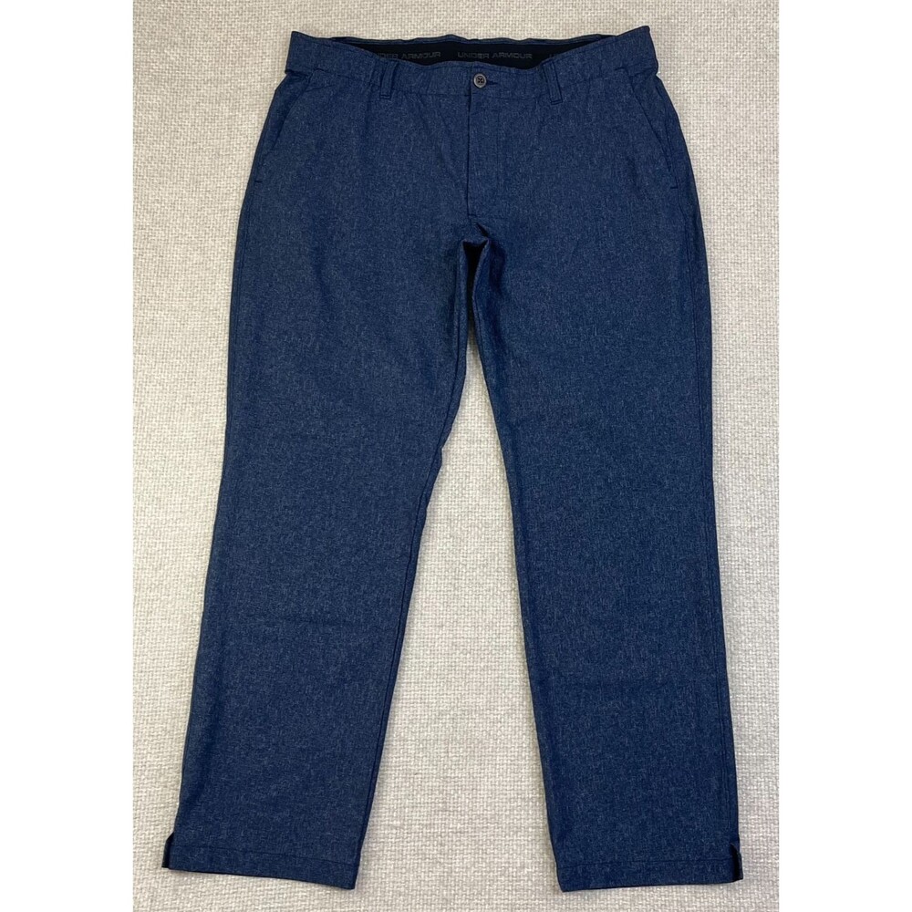 Under Armour Golf Pants Mens 40x32 (Fits 38x31) Blue Stretch Lightweight Wicking